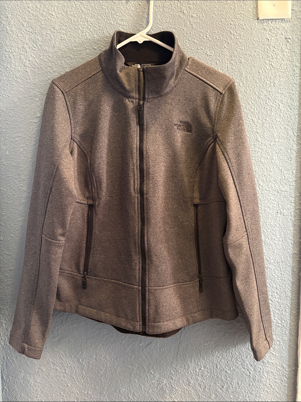The North Face Women's Heather Gray Zip-Up Utility Jacket
